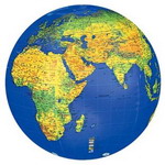 Mappamondo 37- Il mondo gonfiabile fisico 
 cm 58 